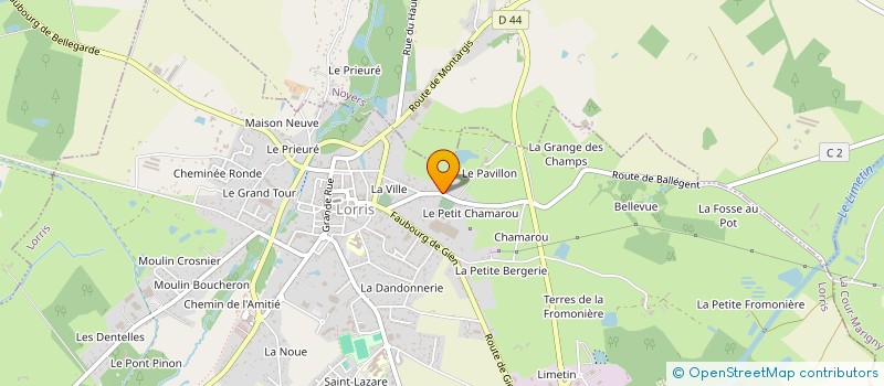 localisation de l'entreprise CAILLAT T.P. à LORRIS