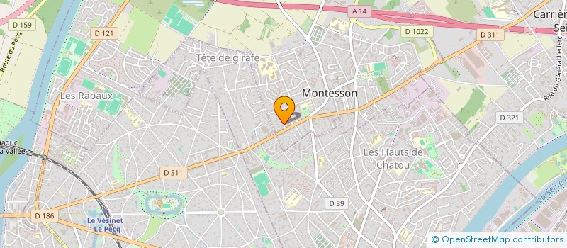 localisation de l'entreprise CAILLATPORCHER  MONTESSON