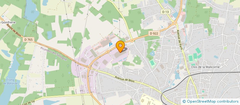 localisation de l'entreprise CAILLAU  ROMORANTIN-LANTHENAY