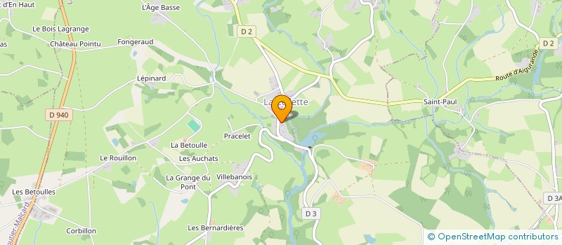 localisation de l'entreprise CAILLAUD à LA CELLETTE