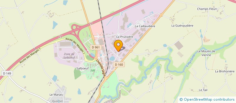localisation de l'entreprise CAILLAUD BOIS à CHEMILLE-EN-ANJOU