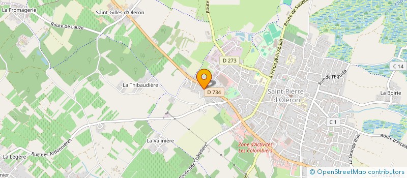 localisation de l'entreprise CAILLAUD DEROUT à SAINT-PIERRE-D'OLERON