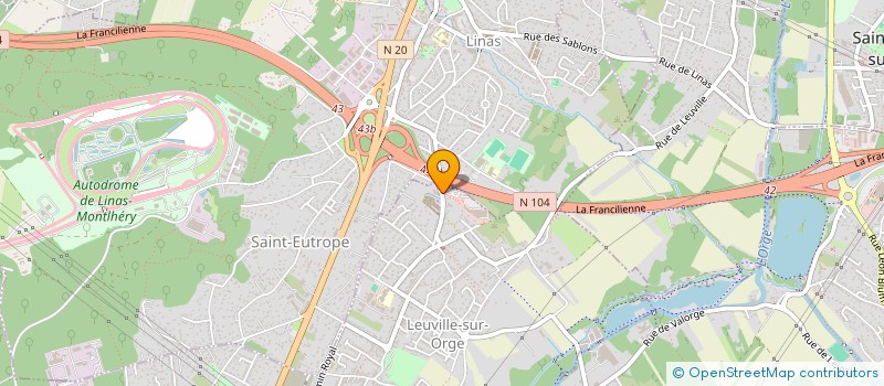 localisation de l'entreprise CAILLAUD ILE DE FRANCE à LEUVILLE-SUR-ORGE