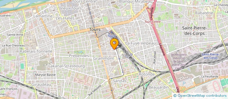 localisation de l'entreprise CAILLAULT  TOURS