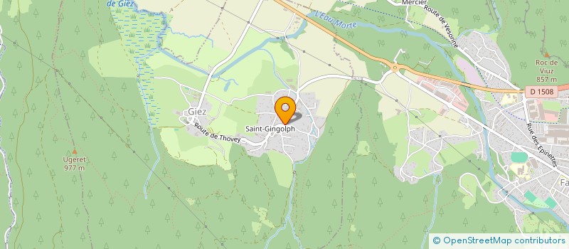 localisation de l'entreprise CAILLAUX PEINTURE  GIEZ