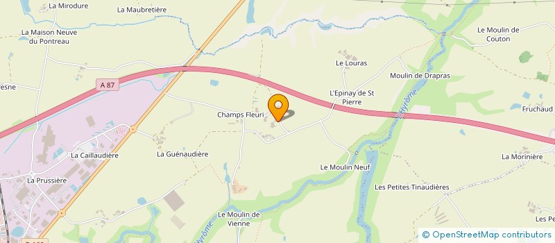 localisation de l'entreprise CAILLEAU HERBIO  CHEMILLE-EN-ANJOU