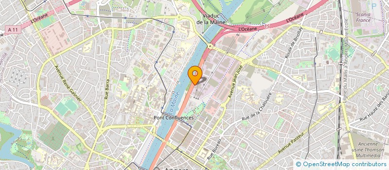 localisation de l'entreprise CAILLEAU PNEUS à ANGERS