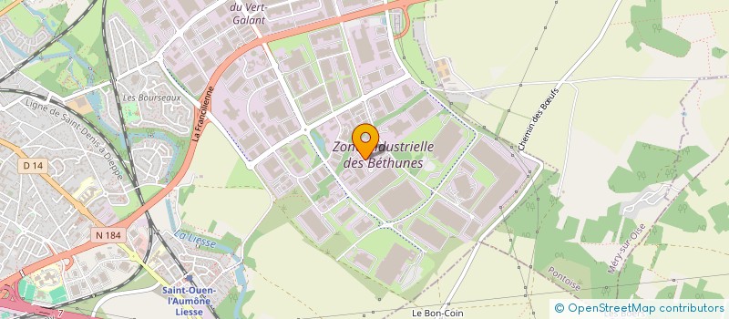 localisation de l'entreprise CAILLERE COMMUNICATION à SAINT-OUEN-L'AUMONE