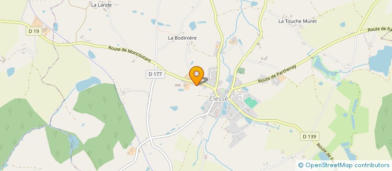 localisation de l'entreprise CAILLERET PEINTURE  CLESSE