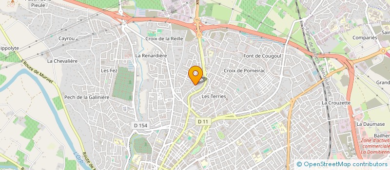 localisation de l'entreprise CAILLES DISTRIBUTION à BEZIERS