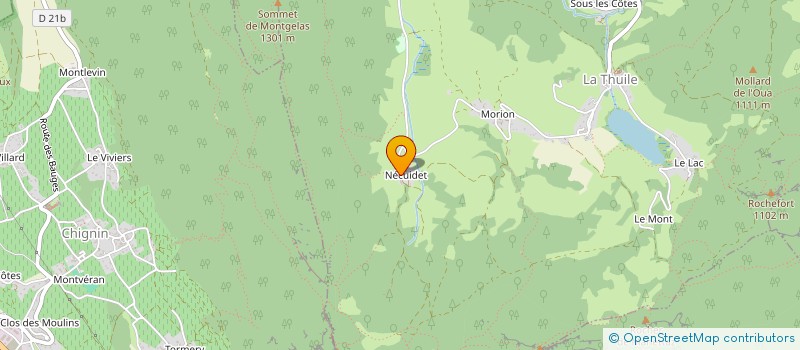 localisation de l'entreprise CAILLET  LA THUILE