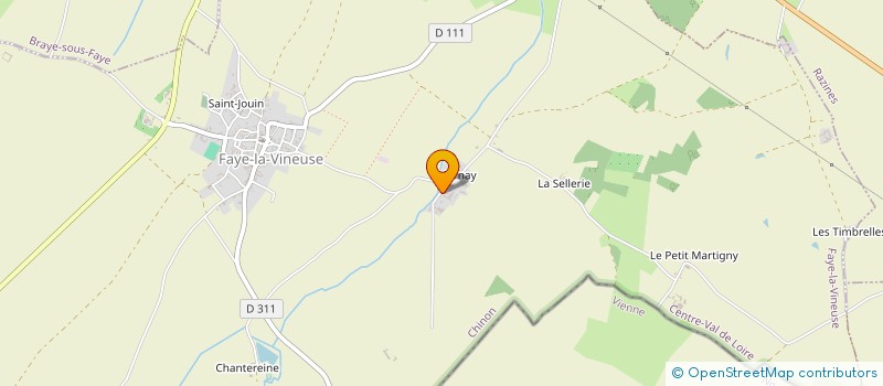 localisation de l'entreprise CAILLETEAU  FAYE-LA-VINEUSE