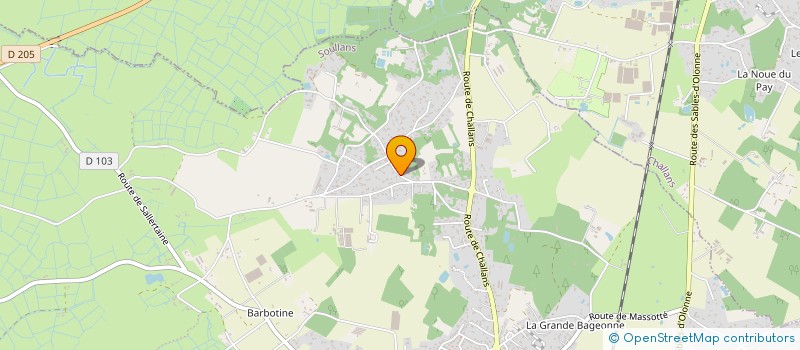 localisation de l'entreprise CAILLETEAU-TURPIN à SOULLANS