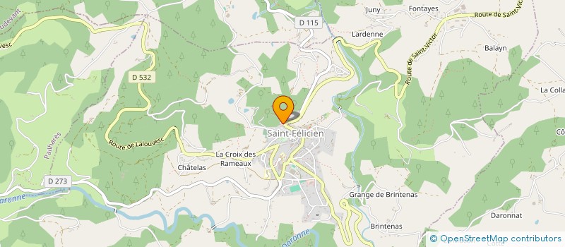 localisation de l'entreprise CAILLETTE  SAINT-FELICIEN