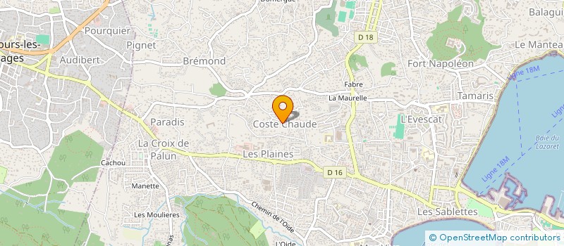 localisation de l'entreprise CAILLIARD THIERRY  LA SEYNE SUR MER