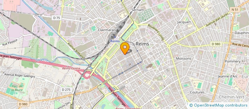 localisation de l'entreprise CAILLIEZ  REIMS