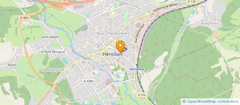 localisation de l'entreprise CAILLODS  HERICOURT