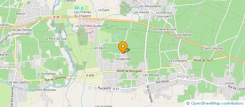 localisation de l'entreprise CAILLONNEAU  RESTIGNE