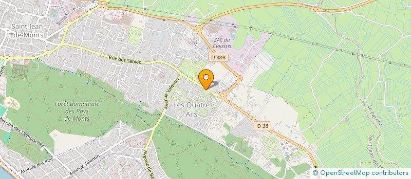 localisation de l'entreprise CAILLOT INDIVISION à SAINT-JEAN-DE-MONTS
