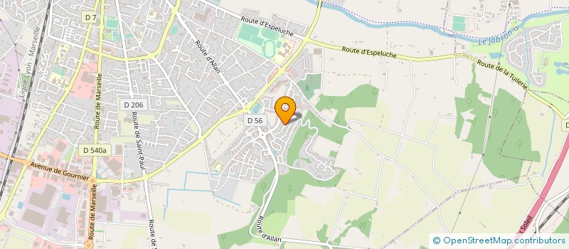 localisation de l'entreprise CAILLOU PRODUCTION  MONTELIMAR