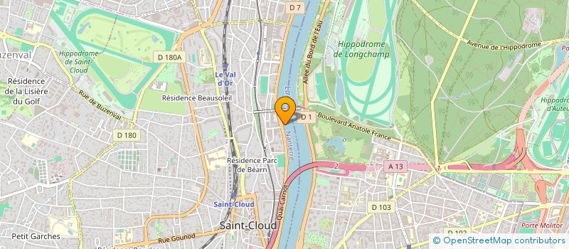 localisation de l'entreprise CAILLOUX PRODUCTIONS à SAINT CLOUD