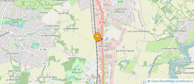 localisation de l'entreprise CAIM à MOUILLERON-LE-CAPTIF