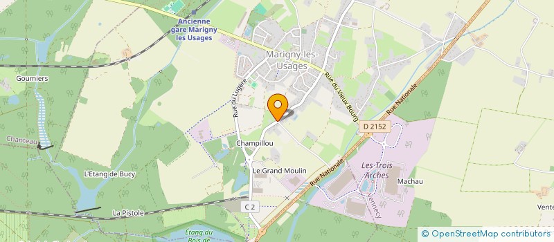 localisation de l'entreprise CAINA  MARIGNY-LES-USAGES