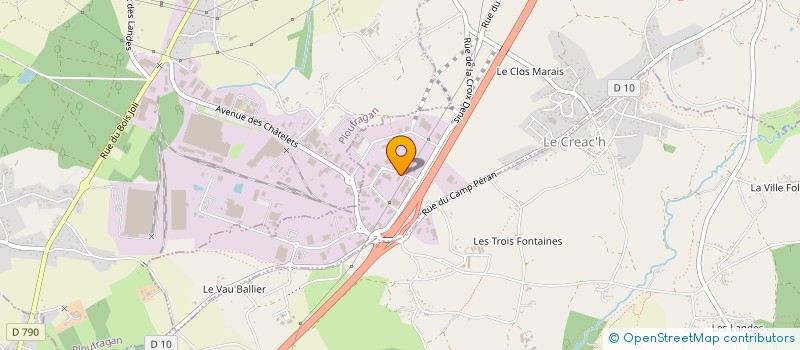 localisation de l'entreprise CAINJO à TREGUEUX