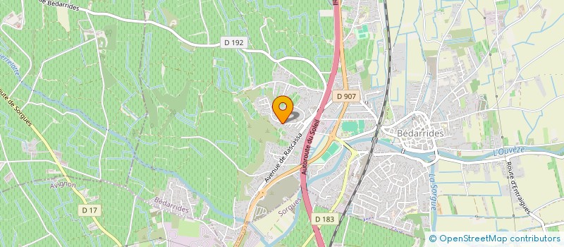 localisation de l'entreprise CAIOULA  BEDARRIDES