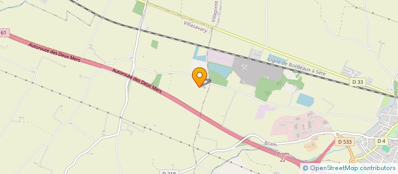 localisation de l'entreprise CAIRE  VILLASAVARY