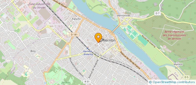 localisation de l'entreprise CAIRIP  VERNON