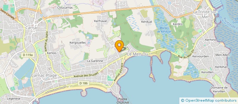 localisation de l'entreprise CAIRN  CARNAC