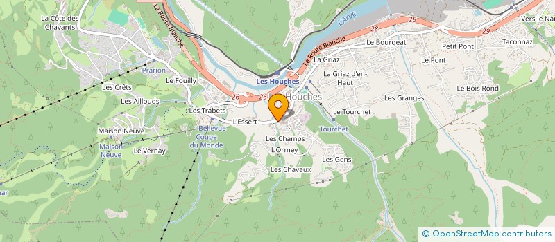 localisation de l'entreprise CAIRN EXPERTISE à LES HOUCHES