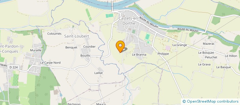 localisation de l'entreprise CAIRN MEDIA  CASTETS ET CASTILLON