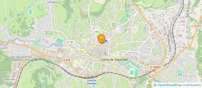 localisation de l'entreprise CAIS. ACTION SOCIALE PERSONNEL MUNICIPAL à LONS-LE-SAUNIER