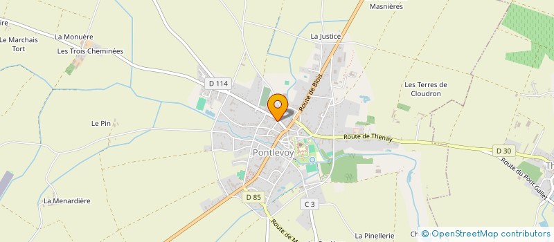 localisation de l'entreprise CAIS LOCALE ASSUR MUTUEL AGRIC à PONTLEVOY