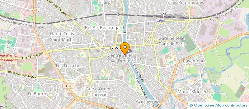 localisation de l'entreprise CAIS MUTUEL COMPLEMENT ACTION SOCIAL EDF à LAVAL