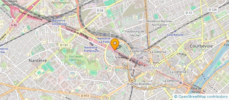 localisation de l'entreprise CAIS RET AGENT UAP.C.RE.A.S. à NANTERRE