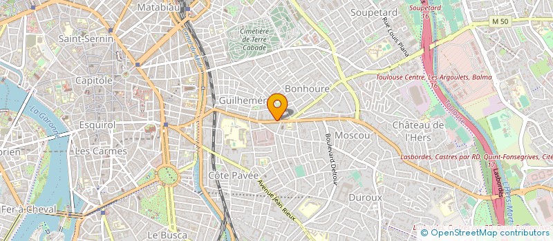 localisation de l'entreprise CAISS CREDI MUTUE TOULOUSE CAMILLE PUJOL à TOULOUSE