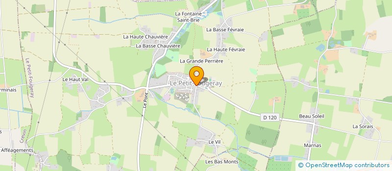 localisation de l'entreprise CAISS' KI FOUG'  LE PETIT-FOUGERAY