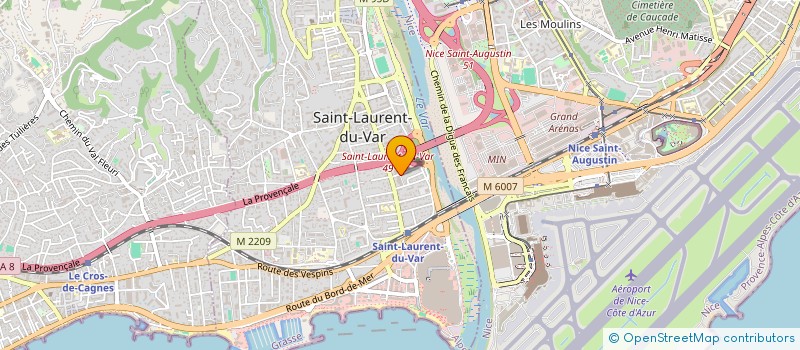 localisation de l'entreprise CAISS LOCAL CREDIT AGRICO MUTUEL VENCE  SAINT-LAURENT-DU-VAR