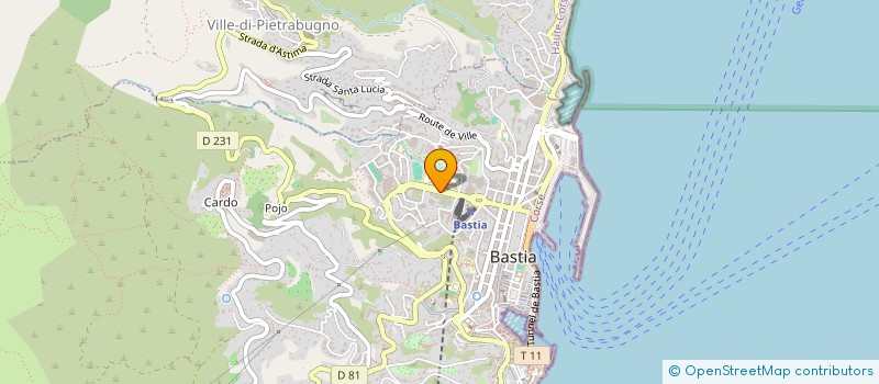 localisation de l'entreprise CAISS PRIMAIRE ASSURANCE MALAD HTE CORSE à BASTIA
