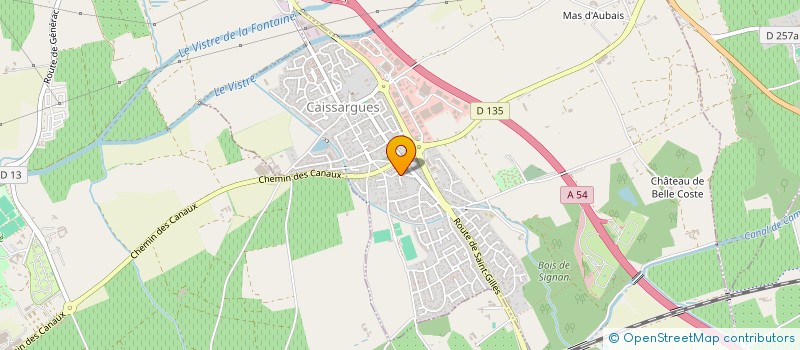 localisation de l'entreprise CAISSARGUES POUR TOUS  CAISSARGUES