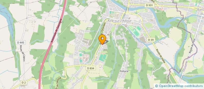 localisation de l'entreprise CAISSE AGRICOLE DEVELOPPEMENT SUD OUEST à AIRE-SUR-L ADOUR