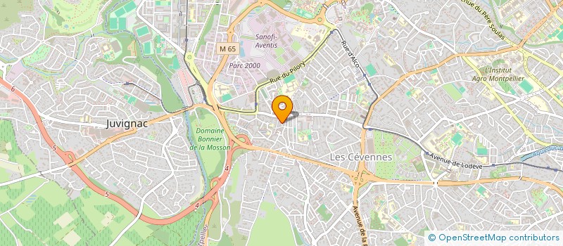 localisation de l'entreprise CAISSE ALIMENTAIRE COMMUNE DE MONTPELLIER à MONTPELLIER