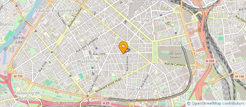 localisation de l'entreprise CAISSE ALLOCATIONS FAMILIALES à LILLE