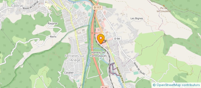 localisation de l'entreprise CAISSE ALLOCATIONS FAMILIALES à FOIX
