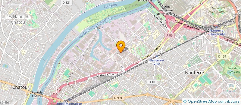 localisation de l'entreprise CAISSE ALLOCATIONS FAMILIALES DES HAUTS DE SEINE à NANTERRE