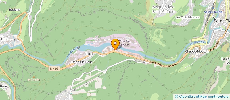 localisation de l'entreprise CAISSE ALLOCATIONS FAMILIALES DU JURA à SAINT-CLAUDE