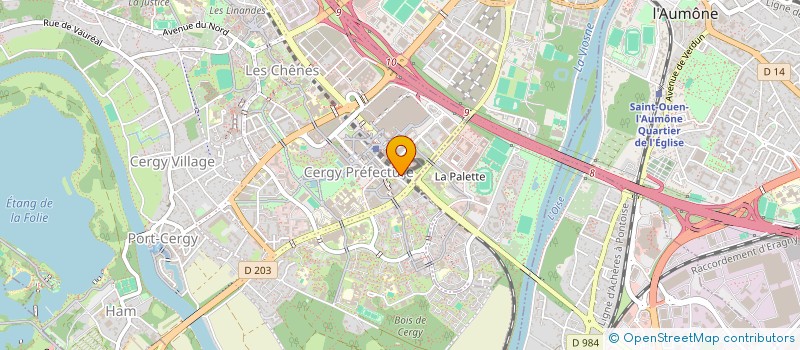 localisation de l'entreprise CAISSE ALLOCATIONS FAMILIALES VAL D'OISE à CERGY